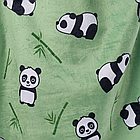 Толстовка плед з капюшоном фланелева, Зелена Панда / Зимове худі з фланелі / Оверсайз плед-халат, фото 7