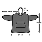 Толстовка плед з капюшоном фланелева, Зелена Панда / Зимове худі з фланелі / Оверсайз плед-халат, фото 8