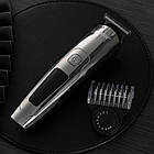 Акумуляторна машинка для стрижки волосся, з USB, VGR V-072 / Чоловічий тример для стрижки / Тример для бороди, фото 4