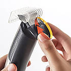 Акумуляторна машинка для стрижки волосся, з USB, VGR V-072 / Чоловічий тример для стрижки / Тример для бороди, фото 7