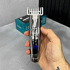 Акумуляторна машинка для стрижки волосся, з USB, VGR V-072 / Чоловічий тример для стрижки / Тример для бороди, фото 9