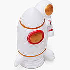 Світлодіодний нічник Астронавт на ракеті 21см, від USB, Flying Astronaut / Дитячий нічник космонавт, фото 3