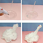 Світлодіодний нічник Астронавт на ракеті 21см, від USB, Flying Astronaut / Дитячий нічник космонавт, фото 7