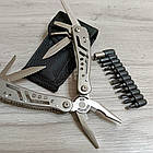 Плоскогубці багатофункціональні 21в1 + біти, в чохлі, К-725 / Мультитул в чохлі / Плоскогубці мультитул, фото 2