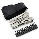 Плоскогубці багатофункціональні 21в1 + біти, в чохлі, К-725 / Мультитул в чохлі / Плоскогубці мультитул, фото 7