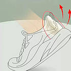 Парні вставки для взуття (11,5×8см), Білий / Зап'яточники для взуття / Вкладиші для п'ятки, фото 4