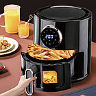 Аерофритюрниця 1350Вт, 5,5л RAF R 5271 / Повітряна фритюрниця / Безмасляна електрофритюрниця, фото 2