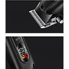 Акумуляторна машинка для стрижки волосся, 4 насадки, Geemy GM-8040 / Бездротовий тример для стрижки, фото 4