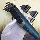 Тример для стрижки (4 насадки), від USB, VGR V-176 / Машинка для стрижки / Професіонал тример, фото 4