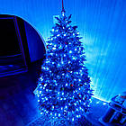 Гірлянда Нитка від мережі 30м, 500LED, Синій колір / Новорічна гірлянда для дому / Світлодіодна гірлянда на ялинку, фото 2