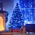 Гірлянда Нитка від мережі 30м, 500LED, Синій колір / Новорічна гірлянда для дому / Світлодіодна гірлянда на ялинку, фото 4