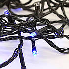 Гірлянда Нитка від мережі 30м, 500LED, Синій колір / Новорічна гірлянда для дому / Світлодіодна гірлянда на ялинку, фото 7