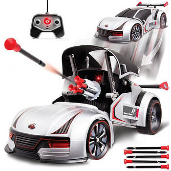 Стріляюча машинка на пульті керування VELOCITY DEMON / Машинка трансформер на радіокеруванні