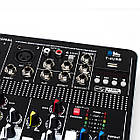 Аудіо Мікшер (4 канали, MP3, USB, Bluetooth) Mixer BT4000 / Мікшерний пульт / Мікшер для мікрофона, фото 6