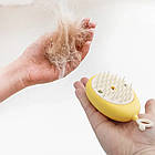 Парова щітка для шерсті з ліхтариком, від USB, Pet comb / Щітка для кота / Гребінець для кота, фото 4