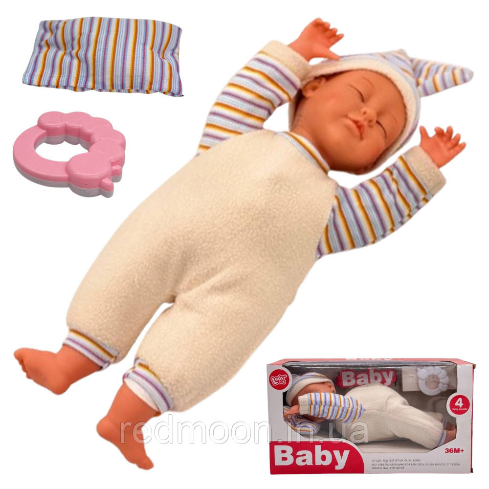 Пупс м'яконабивний зі звуковими ефектами, від батарейок, Baby / Лялька-пупс з м'яким тілом, фото 1