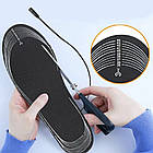 USB устілки з підігрівом, до 50°C, Розмір 35-45 / Підрізні термоустілки для ніг / Тонкі устілки від повербанка, фото 7