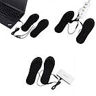 USB устілки з підігрівом, до 50°C, Розмір 35-45 / Підрізні термоустілки для ніг / Тонкі устілки від повербанка, фото 8