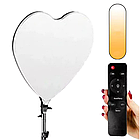 Лампа для селфі у вигляді серця з пультом RL-520 / Селфі лампа / Світлодіодна LED лампа для фотографій, фото 2