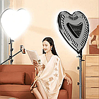 Лампа для селфі у вигляді серця з пультом RL-520 / Селфі лампа / Світлодіодна LED лампа для фотографій, фото 3