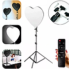 Лампа для селфі у вигляді серця з пультом RL-520 / Селфі лампа / Світлодіодна LED лампа для фотографій, фото 4