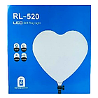 Лампа для селфі у вигляді серця з пультом RL-520 / Селфі лампа / Світлодіодна LED лампа для фотографій, фото 9