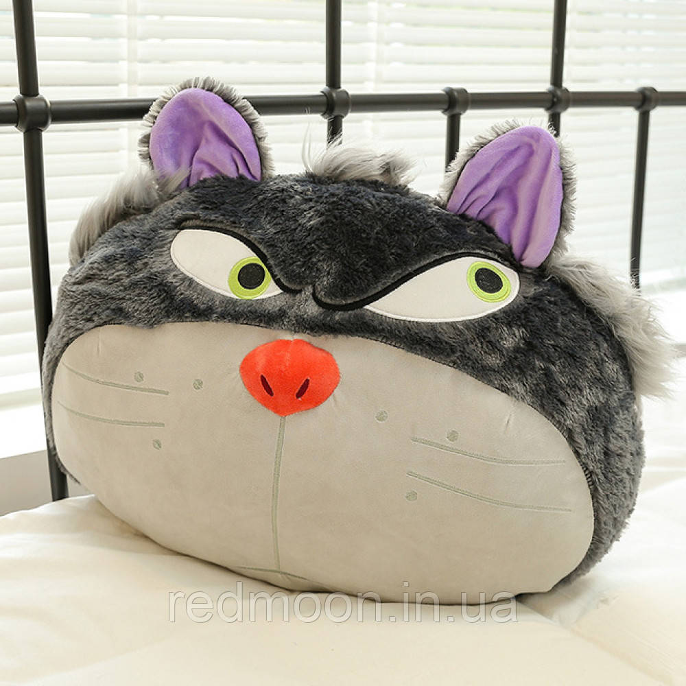 М'яка іграшка подушка "Кіт" 40см / Плюшева іграшка / Кіт подушка / Іграшка кіт / Плюшевий кіт, фото 1