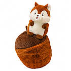 М'яка плюшева іграшка білка в горісі, 26 см / М'яка іграшка / Дитяча іграшка / Іграшка плюшева, фото 4