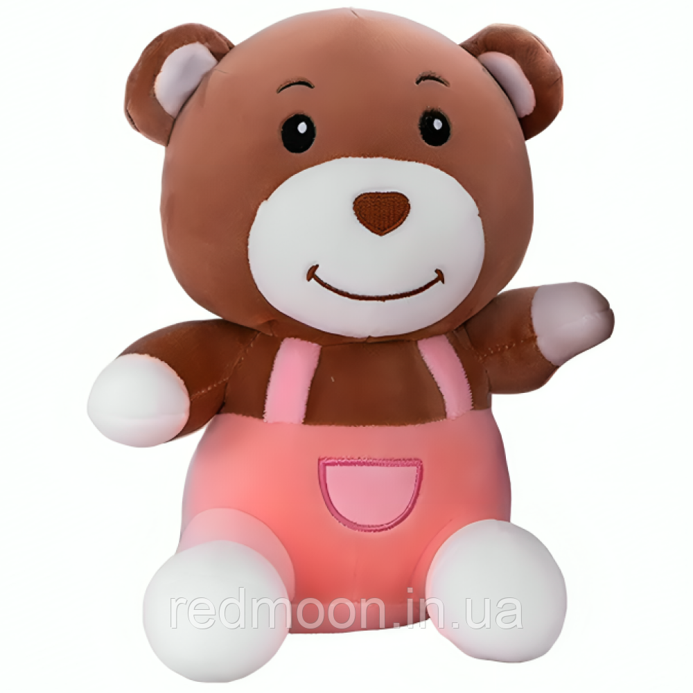 М'яка іграшка "Ведмедик" 30см, Рожевий / Плюшевий ведмедик / Плюшева іграшка обіймашка / Ведмідь іграшка, фото 1