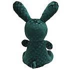 М'яка іграшка "Зайчик LV" 38см, Зелений / Дитяча плюшева іграшка / Плюшевий зайчик / Іграшка зайка, фото 3