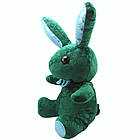 М'яка іграшка "Зайчик LV" 38см, Зелений / Дитяча плюшева іграшка / Плюшевий зайчик / Іграшка зайка, фото 5
