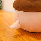 М'яка іграшка (50см) Свинка-бургер / Плюшева іграшка свинка / Іграшка-обнімашка / Іграшка-подушка, фото 8