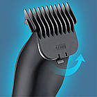 Машинка для стрижки волосся та бороди, 3 насадки, від USB, AT-118 / Акумуляторна машинка для стрижки, фото 6