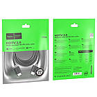 Кабель HDMI, 1м, Hoco US08 / HDMI кабель для телевізора / HDMI провід для монітора / Шнур HDMI to HDMI, фото 9