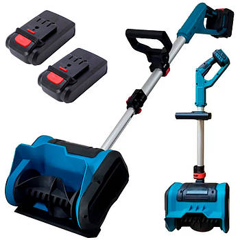 Акумуляторний снігоприбирач 1000Вт + 2 АКБ, LY-749 / Снігоприбирач ручний / Снігоприбирач електричний