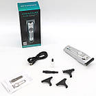 Машинка для стрижки волосся + 3 насадки, з USB, CL-280 / Акумуляторний тример для стрижки / Тример для волосся, фото 10