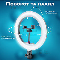 Набір для блогера 8 в 1 кільцева лампа 26 см LED CODN-539B 10INCH + штатив лампа для селфі лампа для тік тока, фото 4