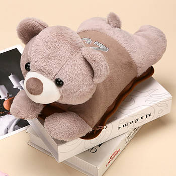 Електрична грілка-муфта для рук "Ведмедик", від мережі, Бежевий / Багаторазова електрогрілка для рук