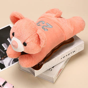 Електрична грілка-муфта для рук "Ведмедик", від мережі, Рожевий / Багаторазова електрогрілка для рук