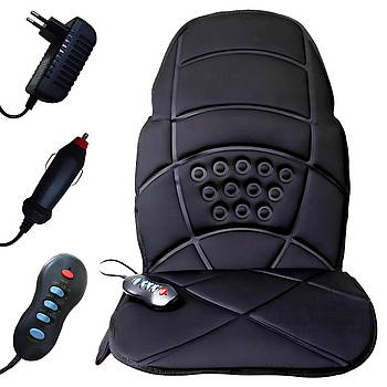 Масажна накидка з підігрівом та пультом (110×50×2,5см) 220В/12В, Cushion HL-889 / Масажер на крісло
