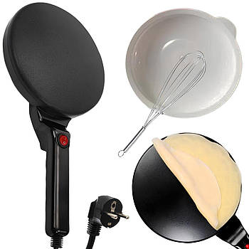 Млинниця електрична заглибна 7 дюймів(20см), 600Вт, від мережі, LY-456 / Електросковорідка для млинців