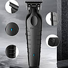 Акумуляторна машинка для стрижки + 3 насадки, USB, Kemei KM-2299 / Тример для бороди / Тример для стрижки, фото 5