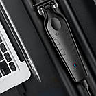 Акумуляторна машинка для стрижки + 3 насадки, USB, Kemei KM-2299 / Тример для бороди / Тример для стрижки, фото 6