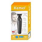 Акумуляторна машинка для стрижки + 3 насадки, USB, Kemei KM-2299 / Тример для бороди / Тример для стрижки, фото 8