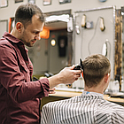 Акумуляторна машинка для стрижки + 4 насадки, з USB, VGR V906 / Тример для стрижки / Тример для бороди, фото 6