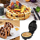 Електрична вафельниця кругла 2200Вт, Rainberg RB-2254 / Вафельниця для бельгійських вафель, фото 6