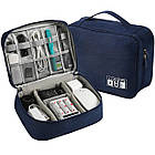 Сумка-органайзер для зберігання проводів (23х18х10 см) Travel Digital Pouch / Сумка для телефонних кабелів, фото 10