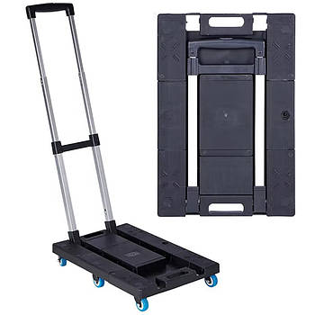 Складний візок до 150 кг з платформою на 6 колесах, 100х65х36см, SH-200 / Алюмінієвий візок на коліщатках