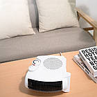 Підлоговий тепловентилятор від мережі, 2000Вт, JL NIVA FH-06 / Портативний обігрівач / Електрообігрівач, фото 8