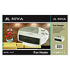 Тепловентилятор від мережі, 2000Вт, JL NIVA FH-07 / Дуйка-обігрівач для дому / Портативний електрообігрівач, фото 7